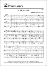 Ta bonne grace SATB choral sheet music cover